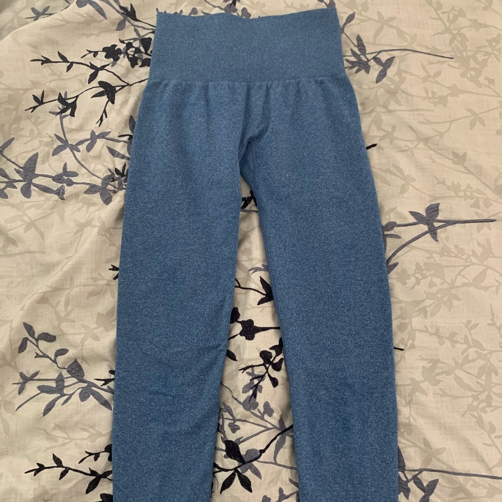XS NVGTN Slate Blue Seamless Leggings